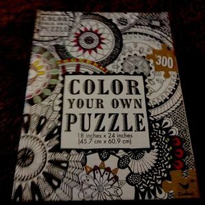 NWT color your own puzzle
